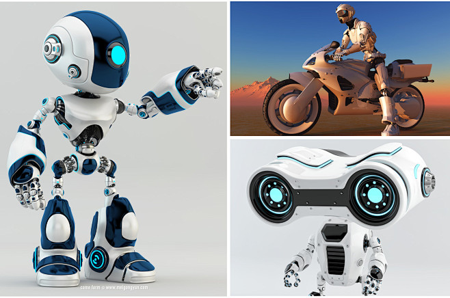[美工云]50张智能科幻机器人超清海报Ai Robot: